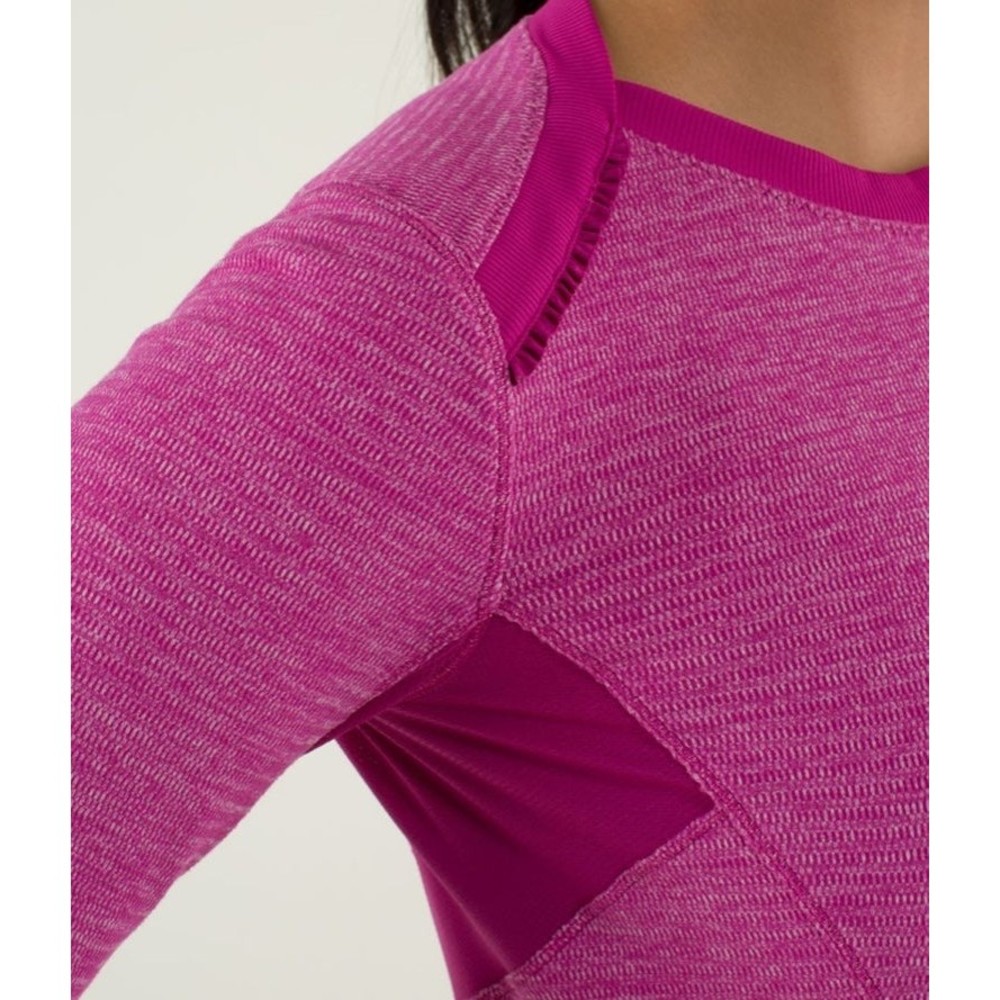 Lululemon Base Runner Long Sleeve in Raspberry size 2 - Picture 8 of 11